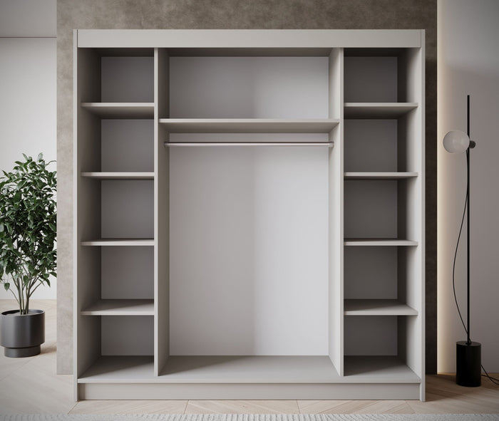 Meubella Kledingkast Eagle - Beige - 200 cm