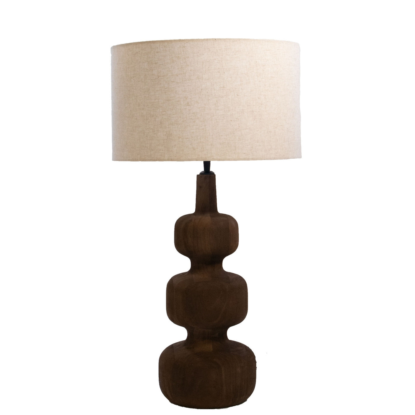 Giga Meubel - Tafellamp Bruin - 40cm - Hout - Tafellamp Andrea