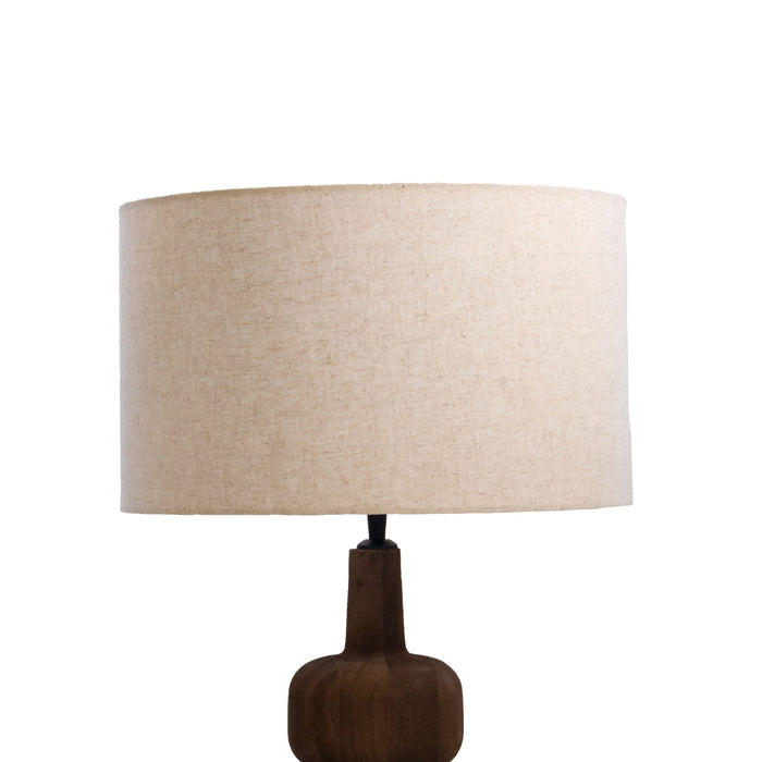 Giga Meubel - Tafellamp Bruin - 40cm - Hout - Tafellamp Andrea