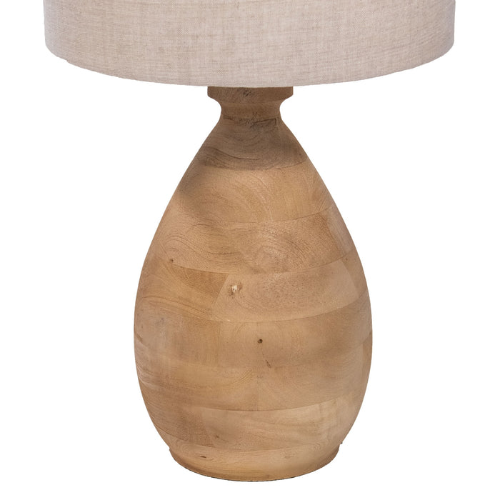 Giga Meubel - Tafellamp Naturel - 35cm - Hout - Tafellamp Mattia