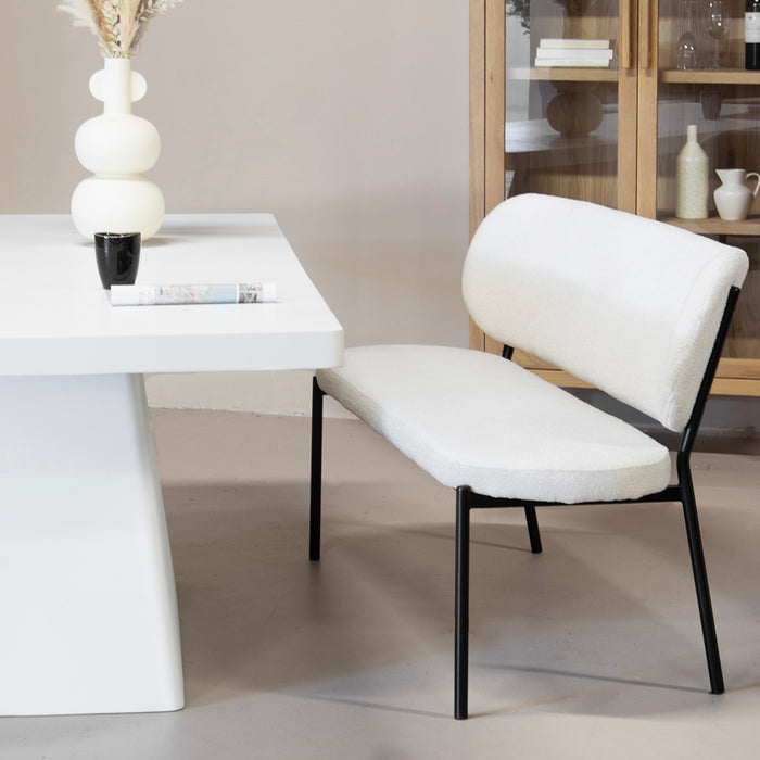 Giga Meubel - Eetkamerbank Beige Stof - Zitbreedte 160cm - Maddie