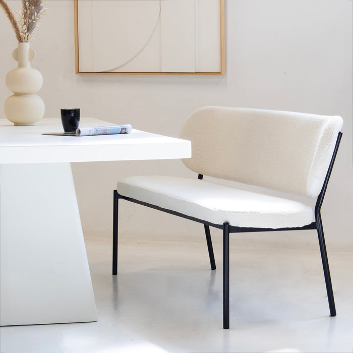 Giga Meubel - Eetkamerbank Beige Stof - Zitbreedte 160cm - Maddie