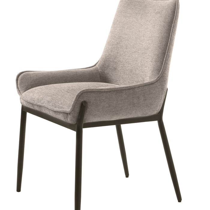 Giga Living - Eetkamerstoel Zandkleur Stof - Calgary - Set van 2