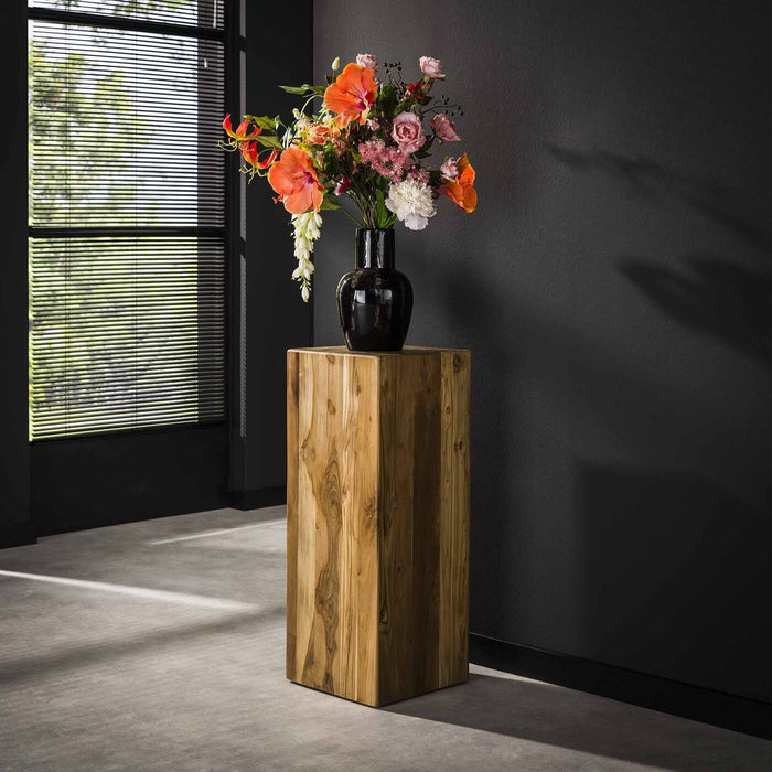 Giga Meubel - Bloemenzuil Bole 85cm Gerecycled Teakhout