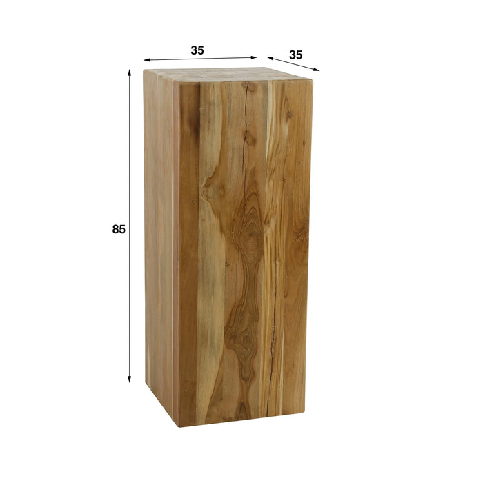 Giga Meubel - Bloemenzuil Bole 85cm Gerecycled Teakhout