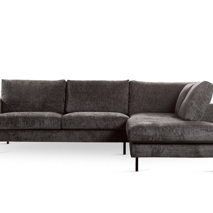 Giga Meubel - 3-Zits Hoekbank Haga Antraciet Rechts