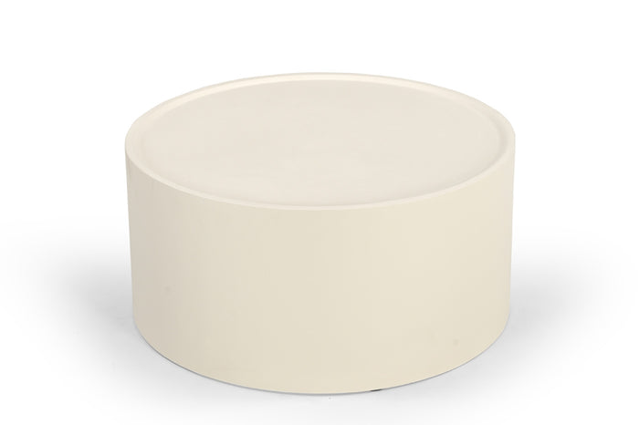 Giga Meubel - Salontafel Rond Ø80cm - Beige Betonlook - Jelka