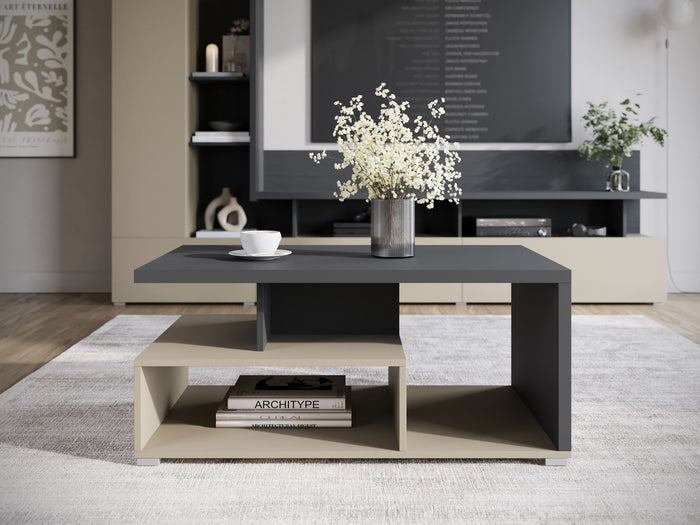 Meubella Salontafel Sekai - Antraciet - 100 cm