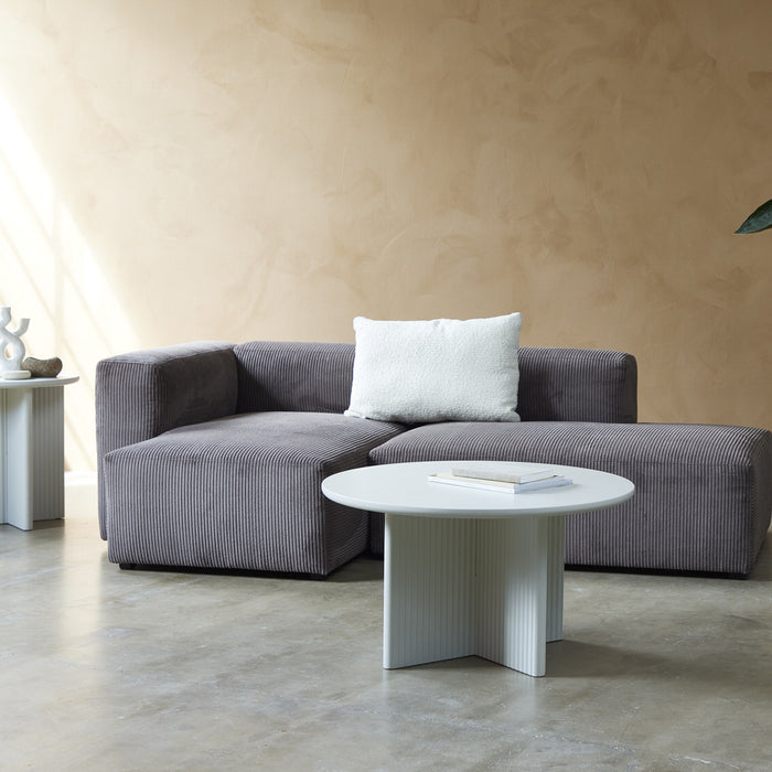 Giga Living - Salontafel Rond Naturel Hout - 80x80x38cm - Salvator