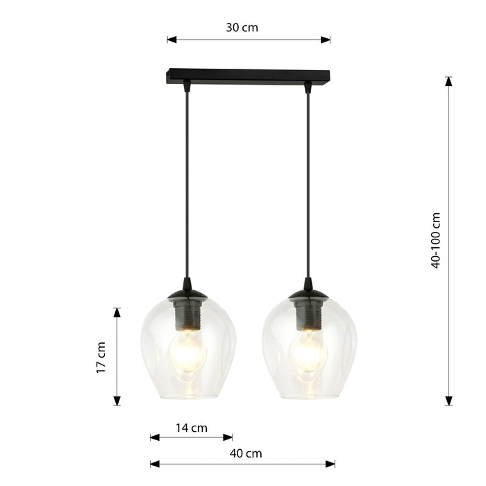 Loft46 2-lichts hanglamp Noah