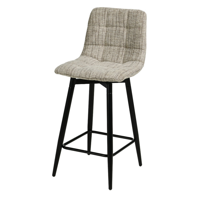 Giga Meubel - Barstoel Taupe Stof - Draaibaar - Jente - Set van 2