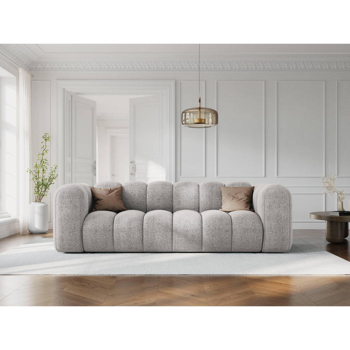 Micadoni Lupine 3-zitsbank - Chenille -  Lichtgrijs