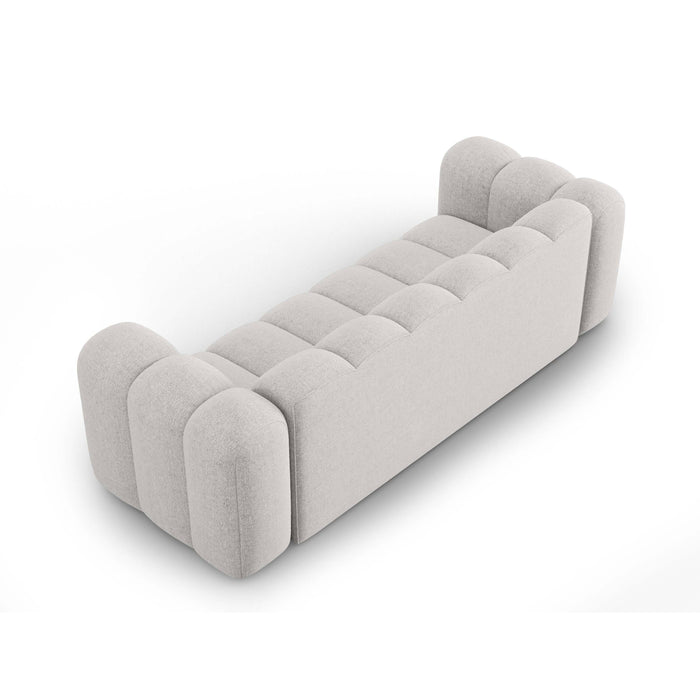 Micadoni Lupine 3-zitsbank - Chenille -  Lichtgrijs