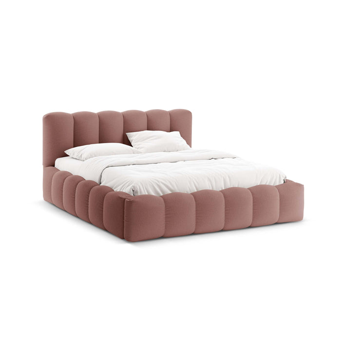 Micadoni Lupine Bedframe met Opbergruimte 180 x 200 cm - Donkerroze
