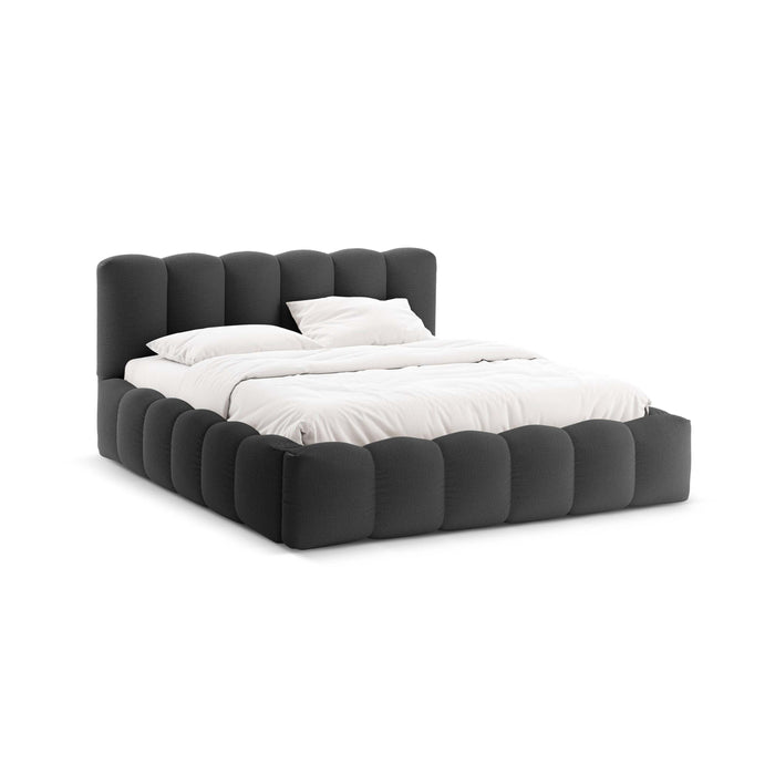 Micadoni Lupine Bedframe met Opbergruimte 140 x 200 cm - Antraciet