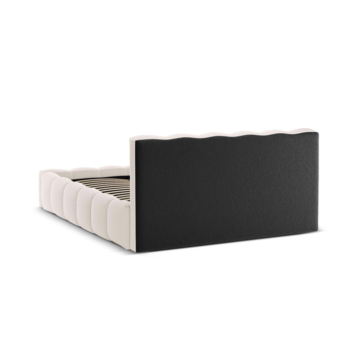 Micadoni Lupine Bedframe met Opbergruimte 180 x 200 cm - Lichtbeige