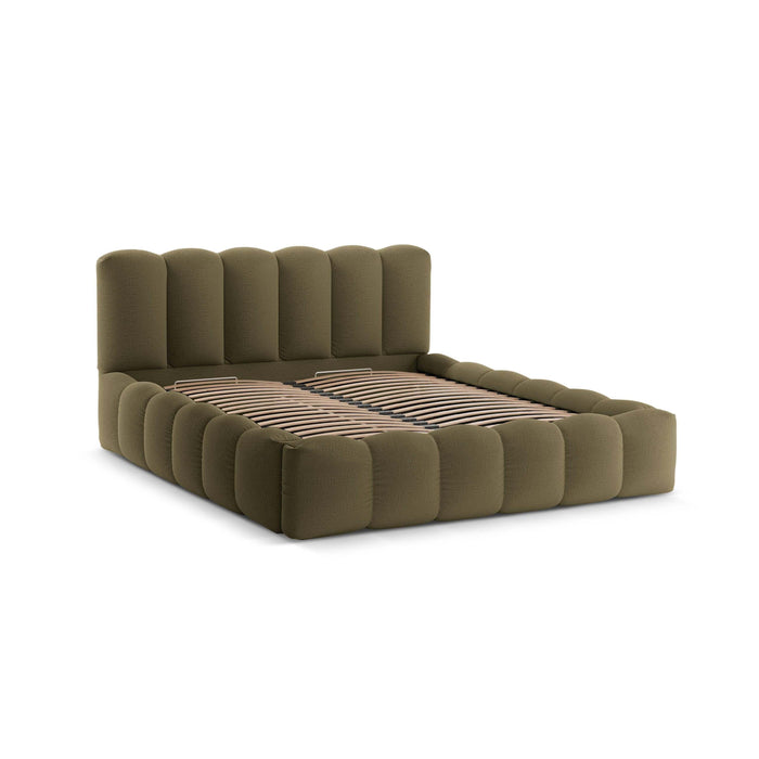 Micadoni Lupine Bedframe met Opbergruimte 160 x 200 cm - Groen