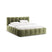 Micadoni Lupine Bedframe met Opbergruimte 140 x 200 cm - Chenille - Lichtgroen