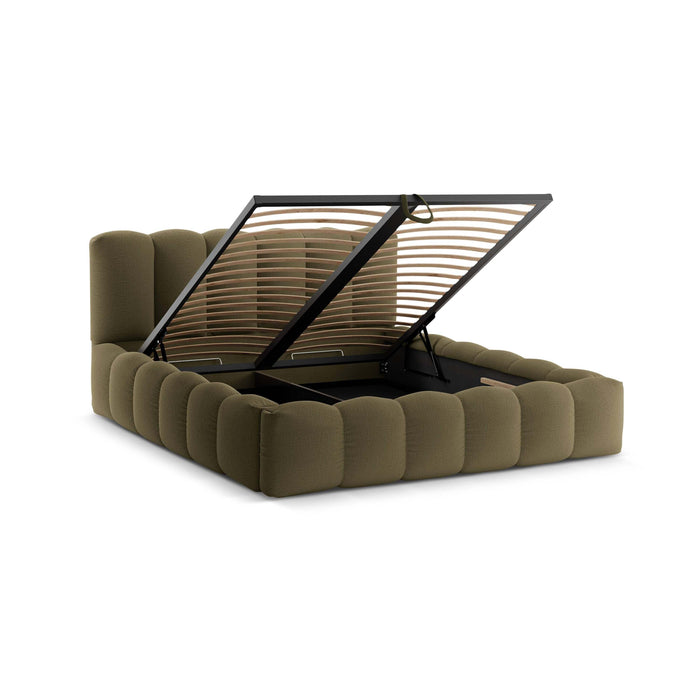 Micadoni Lupine Bedframe met Opbergruimte 180 x 200 cm - Groen