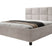 Meubella Tweepersoonsbed Soline - Beige ribstof - 180x200 cm