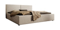 Meubella Tweepersoonsbed Infinity - Beige ribstof - 180x200 cm