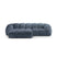 Micadoni Diana 3-zits Hoekbank met Chaise Longue Links - Denimblauw