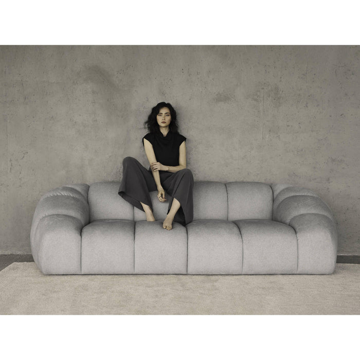 Micadoni Diana 3-zits Hoekbank met Chaise Longue Links - Denimblauw