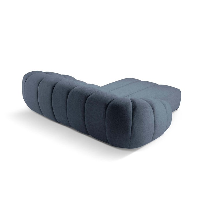 Micadoni Diana 3-zits Hoekbank met Chaise Longue Links - Denimblauw