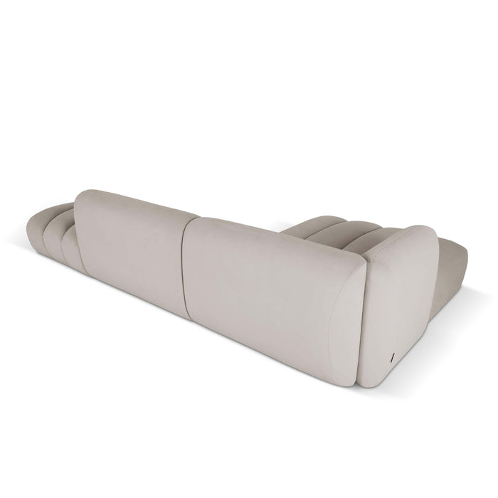 Micadoni 5-zits hoekbank Harry links open velvet