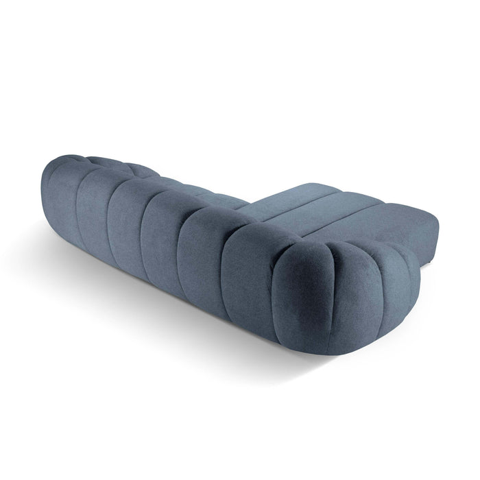 Micadoni Diana 4-zits Hoekbank met Chaise Longue Links - Denimblauw