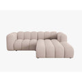 Micadoni Lupine 3-zits Hoekbank met Chaise Longue Rechts - Chenille - Beige