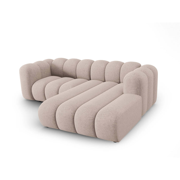 Micadoni Lupine 3-zits Hoekbank met Chaise Longue Rechts - Chenille - Beige