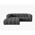 Micadoni Lupine 3-zits Hoekbank met Chaise Longue Links - Chenille - Terra