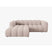 Micadoni Lupine 3-zits Hoekbank met Chaise Longue Links - Chenille - Beige