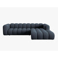 Micadoni Lupine 4-zits Hoekbank met Chaise Longue Rechts - Chenille - Koningsblauw