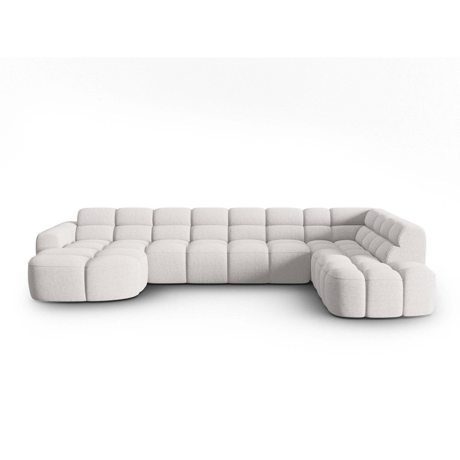 Micadoni Lisa U-bank Rechts - Lichtgrijs