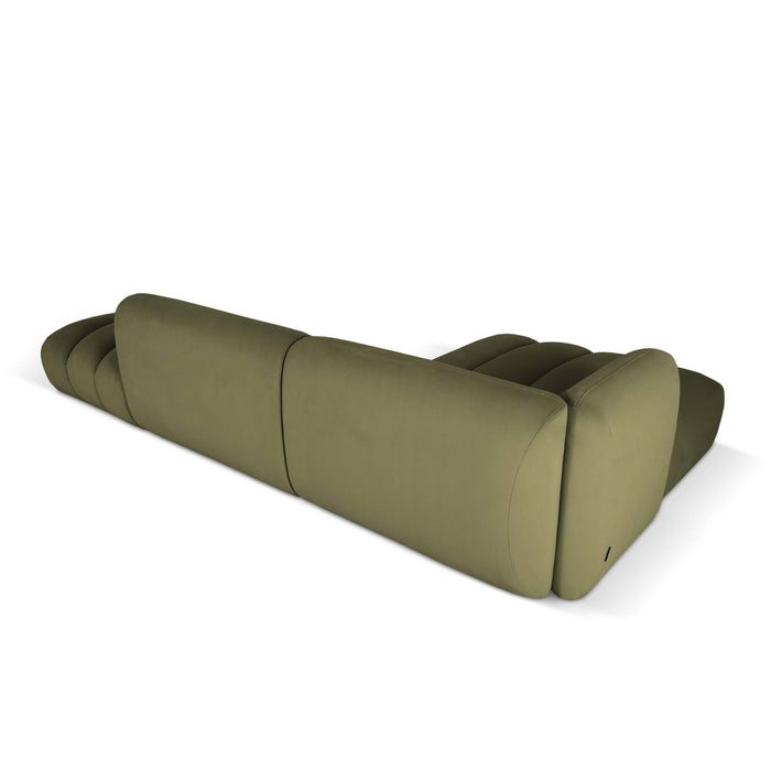 Micadoni 5-zits hoekbank Harry links open velvet