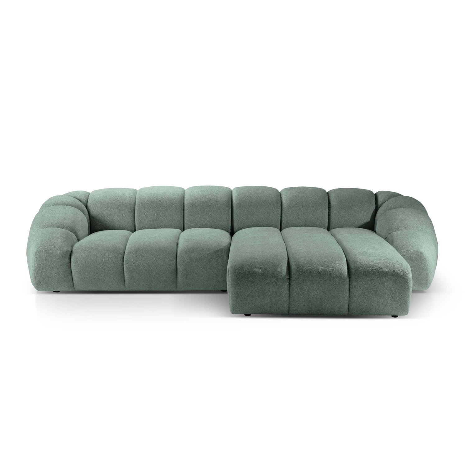 Micadoni Diana 4-zits Hoekbank met Chaise Longue Rechts - Mintgroen
