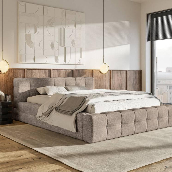 Selsey Design Tilly bedframe chenille met opbergvak 180 x 200 cm