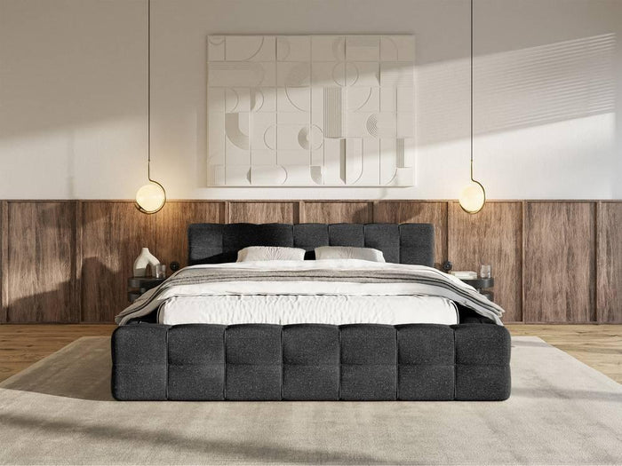 Selsey Design Tilly bedframe chenille met opbergvak 140 x 200 cm