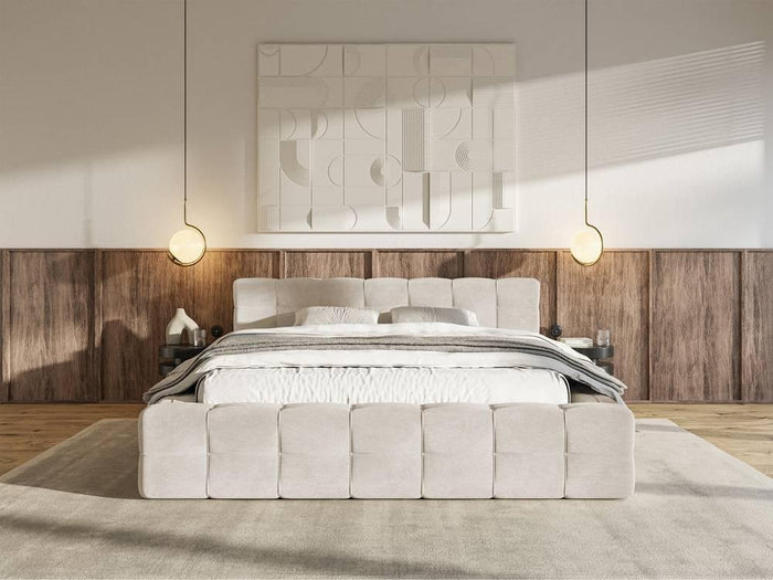 Selsey Design Tilly bedframe velvet met opbergvak 140 x 200 cm