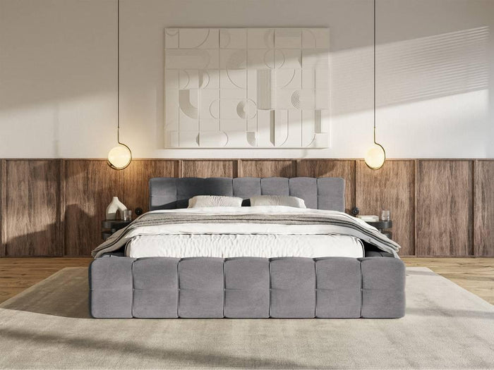Selsey Design Tilly bedframe velvet met opbergvak 140 x 200 cm