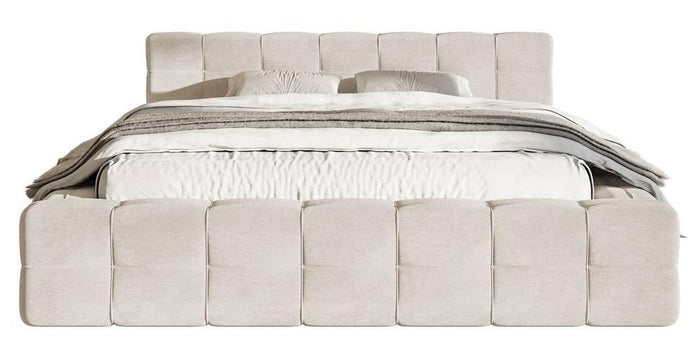 Selsey Design Tilly bedframe velvet met opbergvak 140 x 200 cm