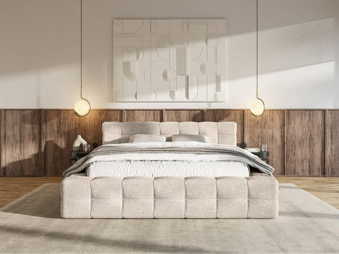 Selsey Design Tilly bedframe chenille met opbergvak 140 x 200 cm