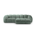 Micadoni Diana 3-zits Hoekbank met Chaise Longue Rechts - Mintgroen
