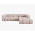 Micadoni Lupine 4-zits Hoekbank met Chaise Longue Rechts - Chenille - Beige