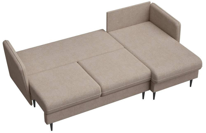 Selsey Design Sion hoekbank links|rechts chenille met slaapfunctie