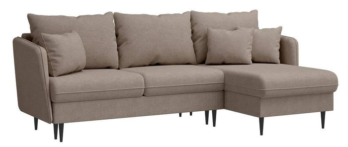 Selsey Design Sion hoekbank links|rechts chenille met slaapfunctie