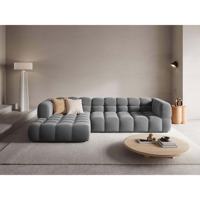 Cosmopolitan Design 4-zits hoekbank Sky links velvet