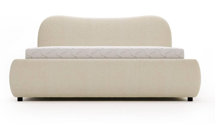 NADUVI Collection Lavelle bedframe bouclé met opbergvak 180 x 200 cm